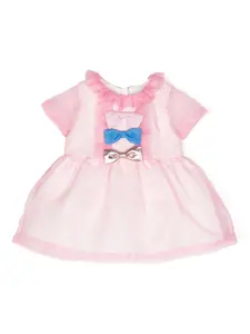 Платье с оборками Hucklebones London, розовый