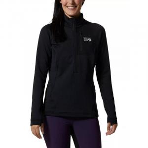 Флисовый пуловер Polartec Power Grid, куртка на молнии с половиной молнии для женщин - черный MOUNTAIN HARDWEAR, цвет schwarz