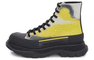 Ботинки женские Alexander Mcqueen с протектором и кристаллами, белый/желтый/черный