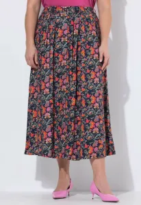 Landhausdruck, alinie, юбка bundfalten aline Ulla Popken, Marine