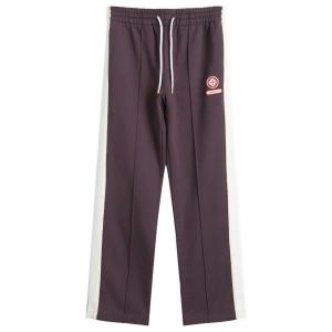 Брюки-Джоггеры с защипами и петлевой спинкой с лавровым узором Casablanca, Aubergine