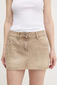 Джинсовая юбка Tommy Jeans, бежевый