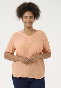 Блуза Kaffe Curve AMI, Peach Nectar/Orange