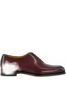 Оксфорды на шнуровке Santoni, красный