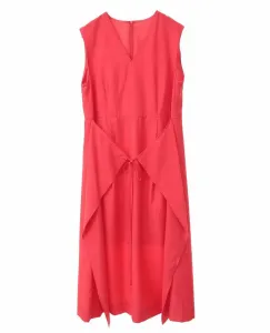 Платье-фартук из мраморной травы Plain People, цвет Red