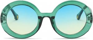 Женские солнцезащитные очки в стиле панк Y2K с маленькой оправой, роскошные ретро-очки, сексуальные солнцезащитные очки в винтажном стиле, защита от ультрафиолета UV400 04046 Melrose, Green