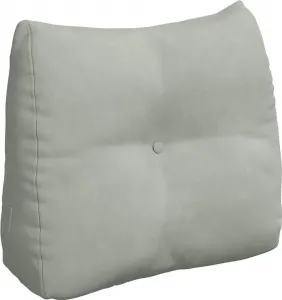 Подушка для спины светло-серая 60 x 24 x 50 см, бархат vidaXL