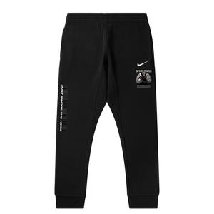 Nike Вязаные спортивные штаны Unisex Black Thickened Cuffed