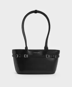 Сумка через плечо Sloane с длинной ручкой Charles & Keith, цвет Noir