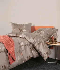 Комплект постельного белья Janine Design Mako-Satin Moments 98114, цвет каштаново-коралловый, размер 135x200+80x80 см Original Janine