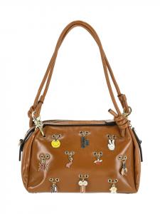MyMo Женская сумка через плечо коричневого цвета