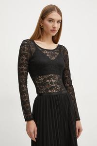 Лонгслив с добавлением шерсти Morgan, черный