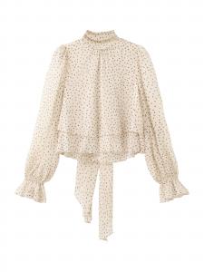 MANGO Блузка 'Lurdes' в бежевом цвете