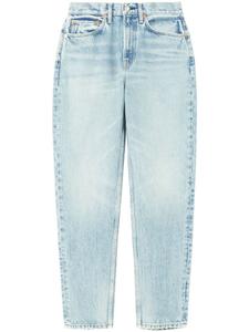 RE/DONE зауженные джинсы с нашивкой-логотипом, синий