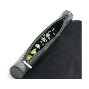 Коврик для игры в кости из искусственной кожи Roll Up - черный, Dice - Boxes, Trays, and Accessories (Foam Brain Games)