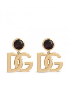 Dolce & Gabbana серьги с логотипом, золотой