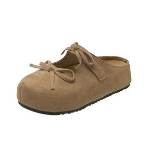 JEPSEN Женские противоскользящие тапочки с закрытым носком на резиновой подошве - хаки, цвет Khaki