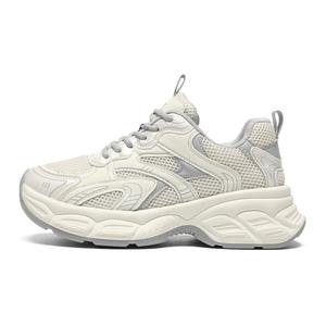 Абразивостойкие легкие низкие кроссовки на платформе для женщин Chunky ZHR, бежевый