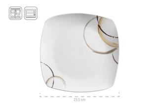 Комбинированный сервиз 30 шт nela Mäser, белый/светло-коричневый