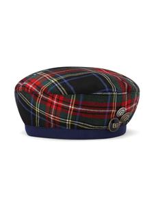 Dolce & Gabbana Kids берет в клетку тартан, красный