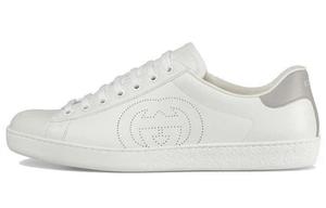 Футболка 'Interlocking G White Grey' GUCCI, бело-серая