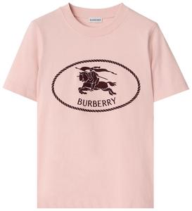 Футболка Burberry Frankie Knight, розовый