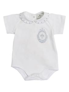 Etro боди с вышивкой Coat of Arms, белый