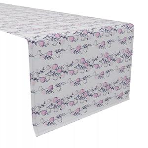 Настольная дорожка, 100% хлопок, 16x90 дюймов, акварельный букет.