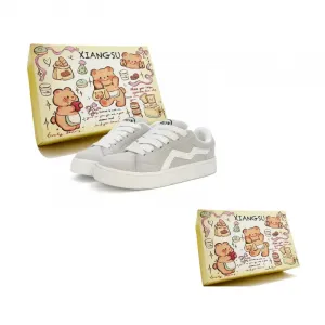 XIANGSU Женские противоскользящие износостойкие низкие скейтерские кроссовки Black - Gray, цвет Gray