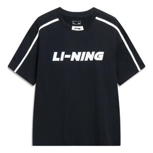 Футболка спортивная мода графическая футболка Li-Ning, черный