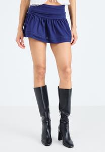 Юбка Gina Tricot MINI FRILL SKIRT, Peacoat/Dark Blue