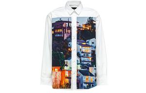 MSGM Мужская белая рубашка