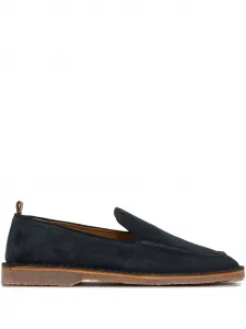 Лоферы с прошивкой из замши Buttero, синий