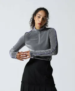 Велюровые топы с высоким воротником, изготовленные на заказ по специальному заказу B'2Nd, цвет Gray