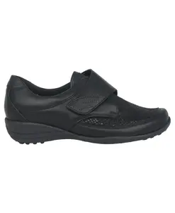 Широкие ботинки на липучке - черные Waldlã¤Ufer, черный