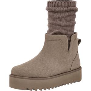 Термосапоги короткие UGG на платформе, серый