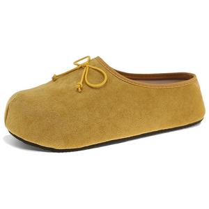 WENPU Женские закрытые тапочки желтые, цвет Yellow