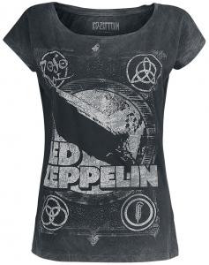 Футболка Led Zeppelin Shook Me, черный/серый