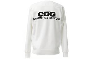 Свитшот Comme Des Garcons с принтом логотипа CDG, белый