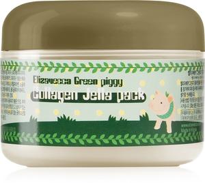 Укрепляющая маска Green Piggy Collagen Jella Pack с коллагеном, интенсивно восстанавливающим и укрепляющим кожу компонентом Elizavecca, 100 мл