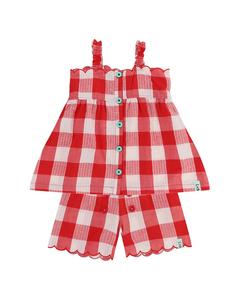 Lilly and Sid Комплект из 2 предметов в красную клетку