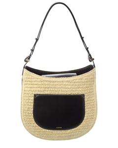 Джейсон Ву Плечевая сумка из соломки и кожи Jason Wu, коричневый