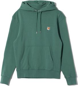 Мужская толстовка Maison Kitsun стандартного размера с нашивкой в виде головы лисы, LM00702KM0001 Maison Kitsune, бирюзово-серый