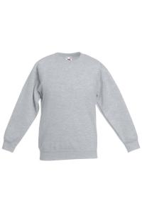 Свитшот классический втачной Fruit of the Loom, серый