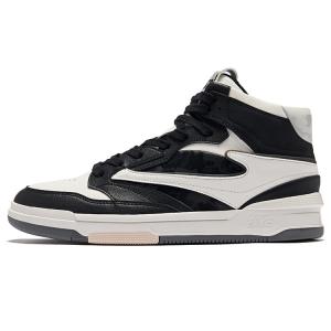 Erke Мужские износостойкие нескользящие высокие кроссовки для скейтбординга Single 3.0, цвет: белый с угольно-черным оттенком