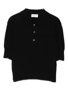 Поло с рукавами-буфами P.A.R.O.S.H., черный