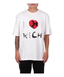 Футболка с логотипом спереди John Richmond, бежевый