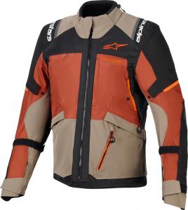 Водонепроницаемая текстильная мотоциклетная куртка Alpinestars andes v4 drystar, Brown/Orange