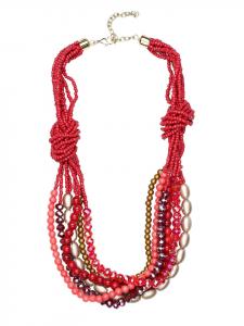 Collezione alessandro Короткое ожерелье «Неле» красного цвета
