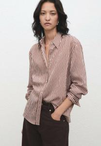 Блуза Mango Button-down blouse, Brown